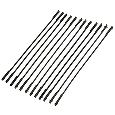 Image of EsportsMJJ 12pcs 5 Inch 125mm Pinned Scroll Saw Blades Woodworking Power Tool Accessories