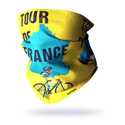 Image of Ruffnek FRENCH Cycle TOUR (TdF) Design tribute Scarf Multifunctional Headwear/Neckwarmer Neck Gaiter/Snood for men, women &amp; children