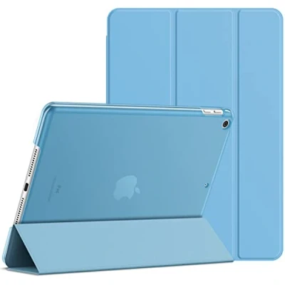 Image of JETech Case for iPad (9.7 Inch, 2018/2017 Model, 6th/5th Generation), Smart Cover Auto Wake/Sleep (Blue)