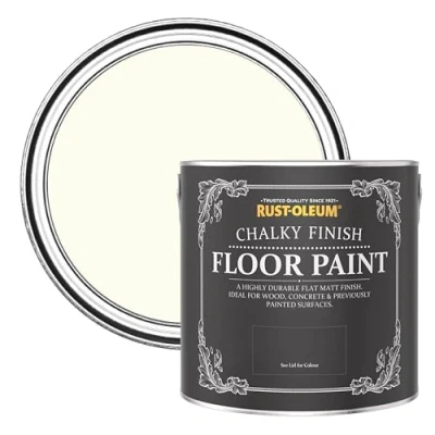 Image of Rust Oleum Off White Scratch Resistant Floor Paint in Matt Finish Antique 2.5L