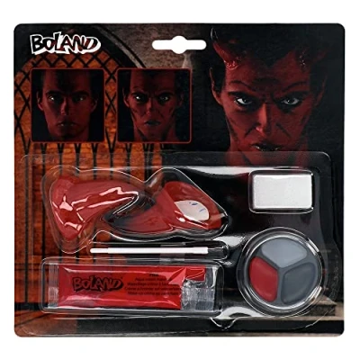 Image of Boland Make Up Kit Devil Taglia Unica red