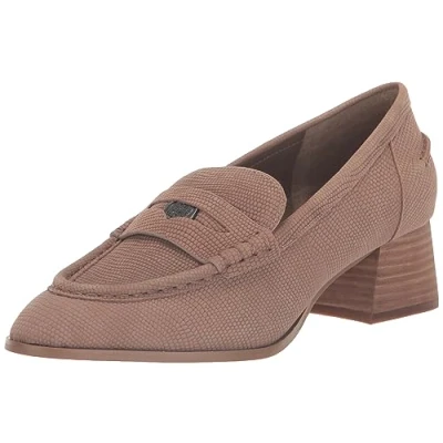 Image of Vince Camuto Women&#039;s Carissla Block Heel Loafer Flat, Harvest, 4.5 UK