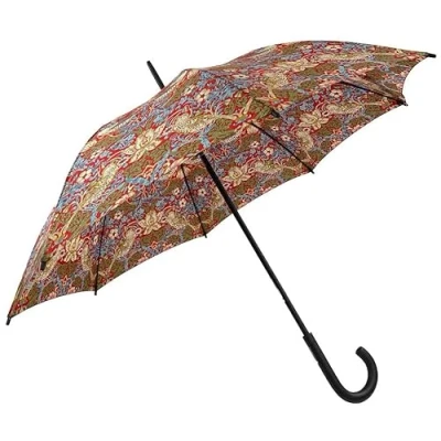 Image of Morris &amp; Co. Kensington Strawberry Thief Crimson UV