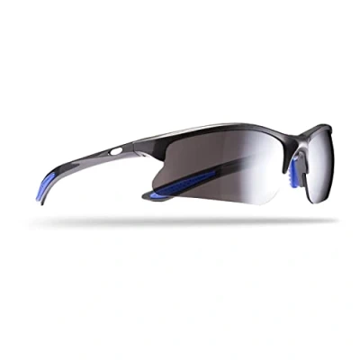 Image of Trespass Mantivu, Dark Grey, Sunglasses Category 3 Lenses with UV Protection &amp; Cleaning Cloth, Grey
