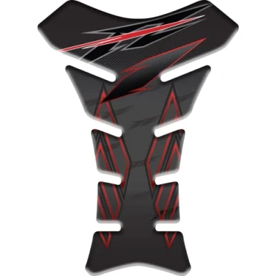 Image of 3D EFFECT RESINED ADHESIVE TANK PAD Compatible with Yamaha Fz1 Fz1n Fz1s Fazer (Black)