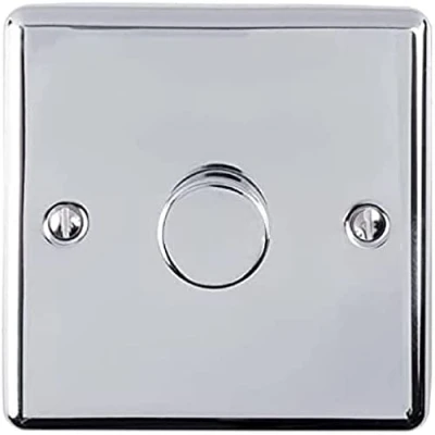 Image of Enhance Decorative 1 Gang Dimmer Polished Chrome Finish