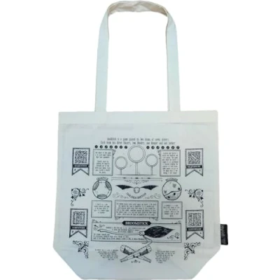 Image of GWCC Licensed Harry Potter My Hogwarts Letter tote bag HP Logo Back print
