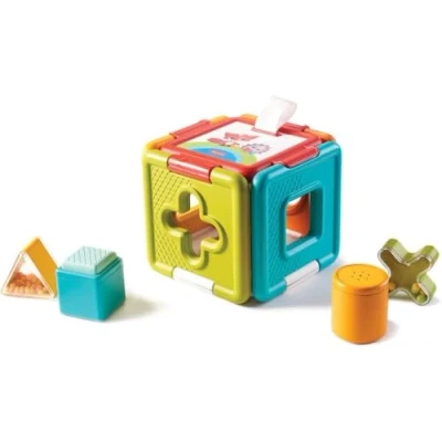 Image of Tiny Love 2 in 1 Shape Sorter &amp; Puzzle, Interactive Baby Toy, 6m +, Meadow Days