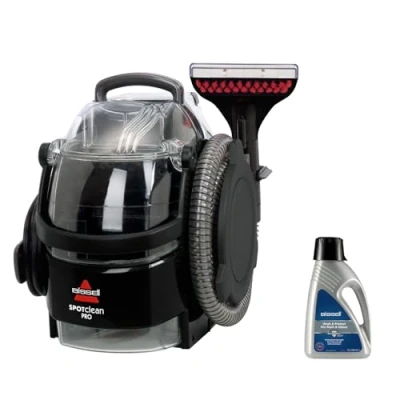 Image of BISSELL SpotClean Pro 750W Portable Carpet Cleaner Removes Spills, Stains and Pet Messes Cleans Carpets, Upholstery &amp; Car 1558E 2.8L Black