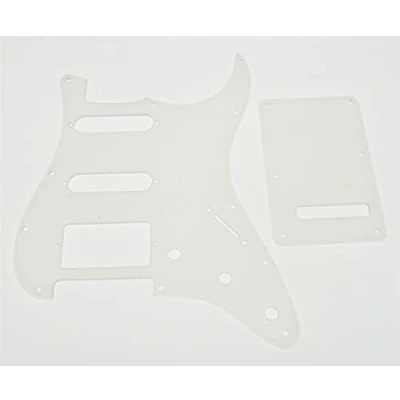 Image of Dopro Clear Strat HSS Guitar Pickguard ST Back Plate Tremolo Cover for USA/Mexican FD Transparent