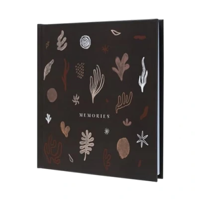 Image of Kokonote Photo Album Self Adhesive Kalima Polaroid 6.3 x inches 16 cm, 11 Double Sided Pages, Hardcover, Instax Album, Cute Gifts, Balck, Black
