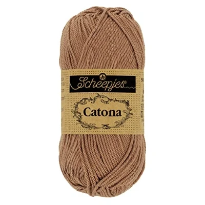 Image of Scheepjes Catona 503 Hazelnut Yarn 1x50g