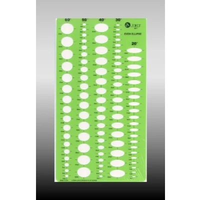 Image of Jakar, green,JAK 4677 Template Even Ellipse