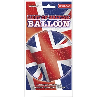 Image of Unique Party 29668 18&quot; Foil Best of British Union Jack Balloon
