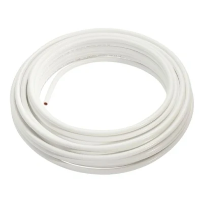 Image of Wednesbury White Plastic Coated Copper Tube Coil 10mmx50m (Table W) W010C 50PW