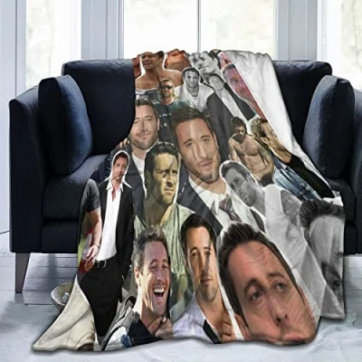 Image of Alex Actor Oloughlin Printed Throw Lightweight Super Soft Micro Fleece s Fit Couch Bed Living Room Sofa Chair 125CM X 100CM