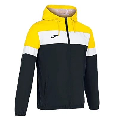 Image of Joma Men&#039;s Crew Iv Raincoat, Black Yellow, XS