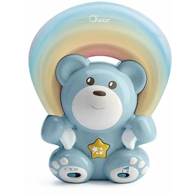 Image of Chicco Rainbow Teddy Bear Projector Blue