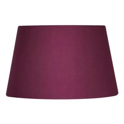 Image of Oaks Lighting Cotton Drum Shade, 12 inch, Fabric, Wine Red