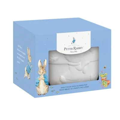 Image of Robert Frederick Peter Rabbit Paint Your Own Plant Pot Children&#039;s Craft Kit
