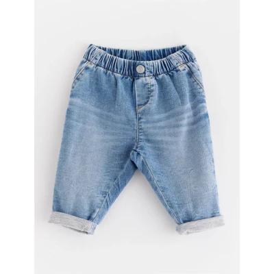 Image of Lindex Trousers Relaxed fit jeans for kids, Size: 4 6m, Denim blue