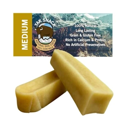 Image of Yak Snack Medium Pack of 2 Cheese Chew for Dogs