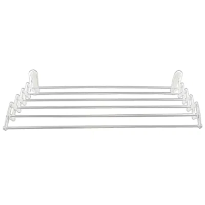 Image of GIMI Wall, Accordion Rack, Drying Space 6 m, Metal, White