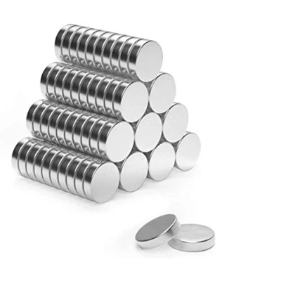 Image of Neodymium Magnets N52 100 Pack Heavy Duty Rare Earth Strong Magnets, 8mm x 3mm Cylinder for Whiteboards, Fridge, Crafts, Arts, Home and Office