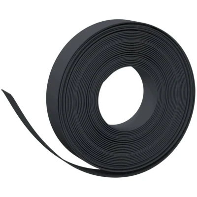 Image of vidaXL Garden Edgings 4 pcs Black 10 m cm Polyethylene