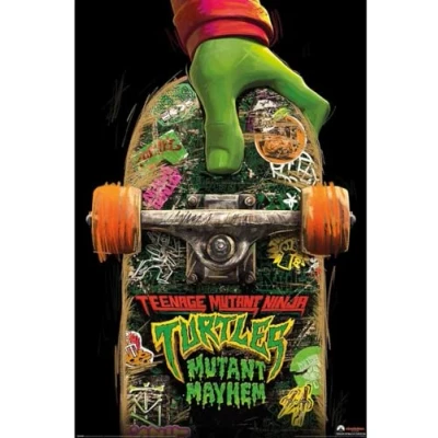 Image of Pyramid International Teenage Mutant Ninja Turtles Poster Mayhem Skate Board