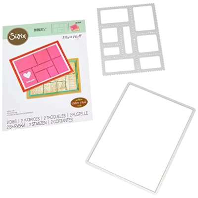 Image of Sizzix Thinlits Die Set 2PK Snail Mail by Eileen Hull, 665869, Multicolor, One Size