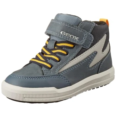 Image of Geox J Arzach Boy F Sneaker, Avio Grey, 2.5 UK