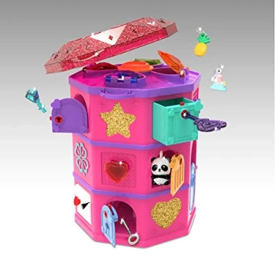 Image of Funlockets S19700 Secret Surprise Escape Game Treasure Hunt Tower, Find The Jewels, Make Your Own Charms, Exciting Puzzle and Jewellery Box, Aged 6 Years Plus, Multi