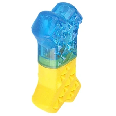 Image of Luckxing Dogs Teether Cooling Chew Toys, Freezable Dog Teething Toys,Puppy Freezer Bone Outdoor Camping Toy Water Filled