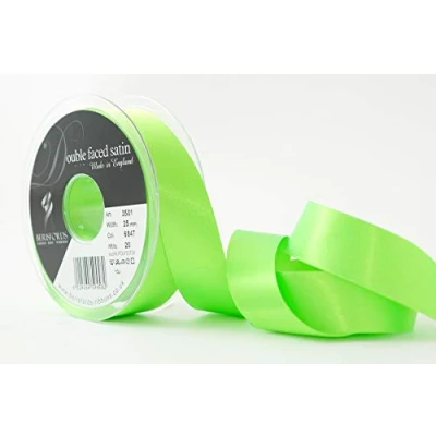 Image of Berisfords Ribbon, Flo Green, 20m