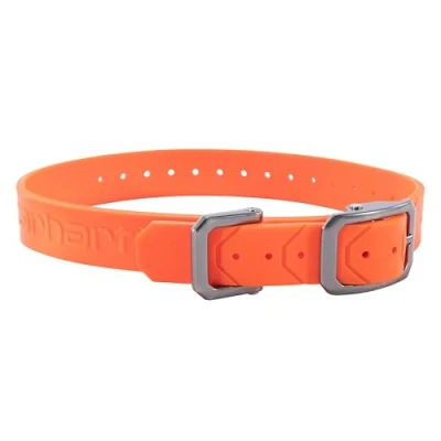 Image of Carhartt Fully Adjustable Waterproof Dog Collar, Hunter Orange, One Size