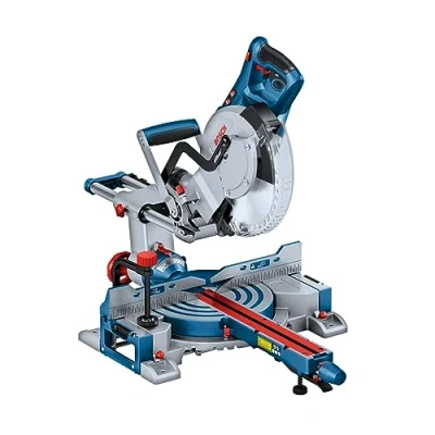 Image of Bosch Professional Mobile Mitre Saw GCM 305 254 D (Cuts up to 90 x mm, incl. 1 Circular Blade, 2 Workpiece Support, dust Bag, clamp)
