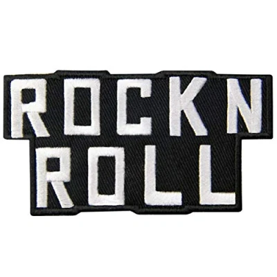 Image of Rock and Roll Patch Embroidered Punk Heavy Metal Musical Badge Iron On Sew Emblem