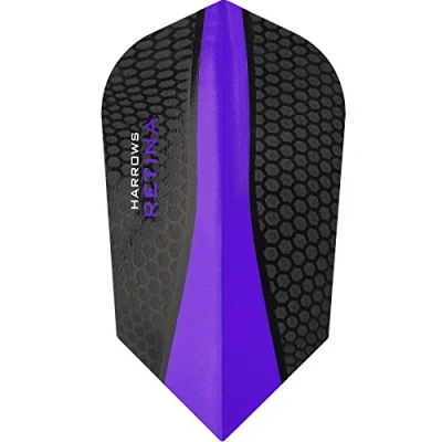 Image of Harrows Retina Dart Flights 100 Micron Extra Strong Slim 5 Sets (15) (Purple)