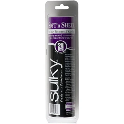 Image of Sulky Soft and Sheer Cut Away Permanent Stabilizer 8 inch x 11Yd, Nylon, White, 8&quot; by 11 yd