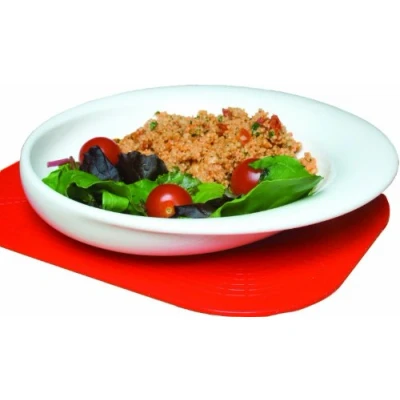 Image of NRS Healthcare Wade Dignity Sloped Ceramic Plate White