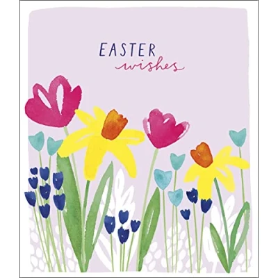 Image of Easter Wishes Artistic Watercolour Greeting Card Greetings Cards 656906