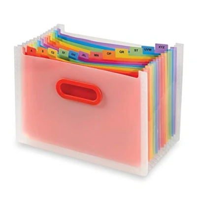 Image of Snopake A4 Rainbow Desk Expander/Organiser 13 Part [Pack of 1] Ref: 15809