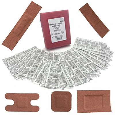Image of Steroplast PREMIUM QUALITY HEAVYWEIGHT FABRIC STERILE HYPO ALLERGENIC FIRST AID 100 ASSORTED PLASTERS WITH PLASTIC CASE