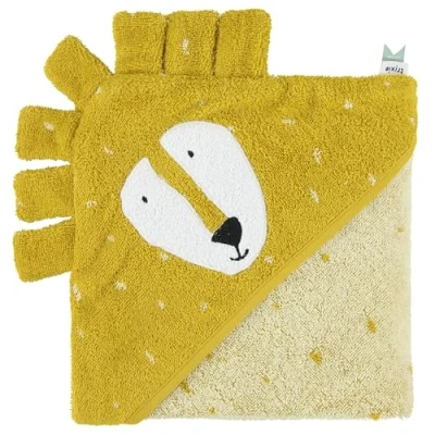 Image of Trixie Hooded towel 75x75cm Mr. Lion Kids Baby Soft
