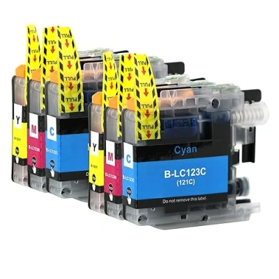 Image of Go Inks 2 Set of 3 C/M/Y Ink Cartridges to replace Brother LC123 Compatible/non OEM for Brothe DCP &amp; MFC Printers (6 Inks)