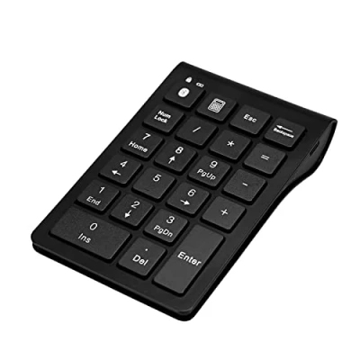 Image of Podazz Bluetooth Number Pad, Wireless Numeric Keypad Pad for Laptop 22 Keys Multi Function External Keyboard Extension Laptop, Tablet, Notebook, PC, iMac, Android, IOS