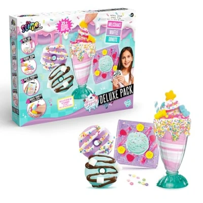 Image of So slime Sensations Sugary Crush Deluxe Pack Make fun treats out of different compounds milkshake, waffles, Donuts 6+