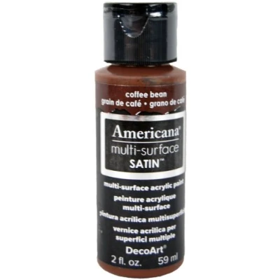 Image of Deco Art Acrylics Multi Purpose Paint, Coffee Bean Satin, Brown, 3.18 x 10.16 cm