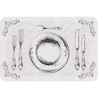 Image of d c fix Rio Couvert Place Mat Washable for Kitchen &amp; Dining Table Plate Coaster Set 29 cm x 44 Square